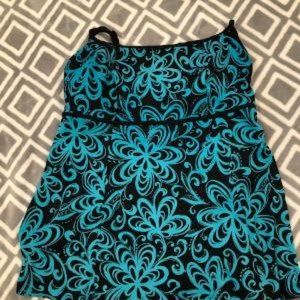 Croft & Barrow Teal Swimsuit 24W